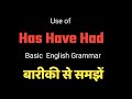 Use of Has/Have/Had in English Grammar/Has/Have ka Prayog in Hindi Has/Have/Had ka Prayog Kaise Kare