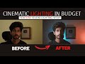 CINEMATIC LIGHTING FOR HOME YOUTUBE STUDIO | BUDGET LIGHTING UNDER 1000 | INDOOR LIGHTING SETUP