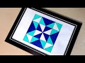 Square Geometry Art | Square Geometry Pattern with Painting | Simple Art Drawing | Geometric Design