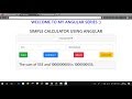 Create Simple Calculator using Angular 4/5/6 With Source Code