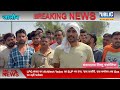 ओलावृष्टि से हुई किसानों की फसल बर्बाद नही मिला मुआवजा किया सड़क जाम