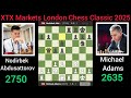 Michael Adams Walks into Nodirbek’s Deadly TRAP #chess #chesshighlights #chess2025
