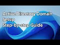 How to create an Active Directory domain (Windows Server 2025)