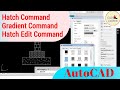 3 COMMAND IN ONE VIDEO | AutoCAD | Hatch Command | Gradient Command | Hatch Edit | CAD CAREER