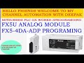 HOW TO DO PARAMETER SETING FX5U ANALOG MODULE FX5-4DA-ADP PROGRAMING