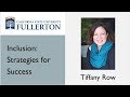 Webinar: Inclusion: Strategies for Success