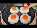 Just pour the eggs over the rice! A simple trick that will surprise everyone! Mom's secret recipe!