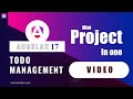 Angular 17 Todo Management App | Angular Project