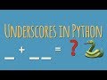 What's the meaning of underscores (_ \u0026 __) in Python variable names?