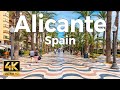 Alicante, Spain 🇪🇸 Costa Blanca Summer Walk 2025 - 4K 60fps Ultra Smooth ​[Binaural ASMR]