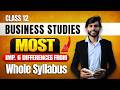 All 6 Important Differences in ONE Video 😳 | BST Full Syllabus