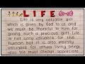 What is LIFE ? | Best essay on life | Life essay in English importance of life essay on life meaning