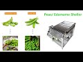 Commercial green peas shelling peeler edamame beans peeling sheller bean shell pod removing machine