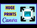 How to SPLIT IMAGES for LARGE PRINTS Using CANVA - Huge POSTER | Easy Step-by-Step Guide
