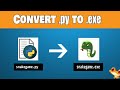 How to convert  python file to executable file | snakegame.py to snakegame.exe
