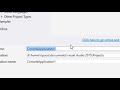 Programming I :: Visual Studio Basics :: Creating a new project