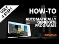 How-To Generate Measurement Programs Automatically – Mitutoyo MiCAT Planner Software