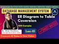 🧑‍💻DBMS |Lec-10| ER Diagram to Table Conversion All Rules - Quick \u0026 Easy! | Rules for ER to Table |
