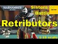 Warhammer 40k Adepta Sororitas Retributors with Heavy Flamer, Bolter, \u0026 Multi-Melta 1:18 figures