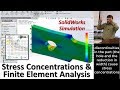 Stress Concentrations and Finite Element Analysis (FEA) | K Factors \u0026 Charts | SolidWorks Simulation