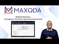 How to Analyze Qualitative Data in MAXQDA: Complete Tutorial