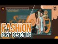 Fashion Banner Design In Illustrator | Fashion Add Design | Social Media Ad