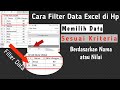 Cara menggunakan excel di android || cara filter data excel di hp