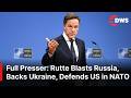 FULL PRESSER: NATO’s Rutte Blasts Russia’s Aggression, Defends Strong U.S. Role, Backs Ukraine |AC1E