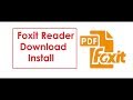 Foxit Reader Installation in windows 7, 8 ,10