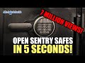 Open Sentry Safe in less than 5 seconds! | Mr. Locksmith™