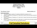Cbse Class 10 Math Term 2 sample paper solution || cbse term 2 Exam 2022 || Mathematics Analysis
