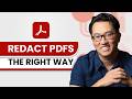 Adobe Acrobat: Redact Your PDFs the Right Way!