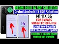 Xiaomi MI 11x 5g Frp Bypass 👉 Latest MIUI 14🔒Android 13 Update 👉 Second Space Method Not Working