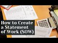 How to Create a Statement of Work (SOW) for IT Projects