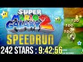 Super Mario Galaxy 2 242 Stars Speedrun in 9:42:56
