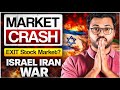 Stock market crash | Israel Iran war | Donald trump | Nifty and Bank Nifty down | US Iran war