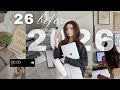 26 Things To Do Before 2026 | new goals, decluttering, visioan board, finances and more 💌