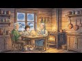 Snow Falling Outside the Village Kitchen - Warm Tea, Warm Hands | Cozy Winter Slow Living ❄️