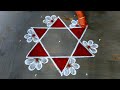 Puratasi madham star rangoli|Friday muggulu|5X3 dots creative super rangoli|new star kolam|poo kolam