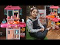 42 Pcs Toy Kitchen Set | Real Tap Water | Burner Sound and Gas Steam | Unboxing, Installation \u0026 Demo