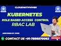 What is RBAC Role Based Access Control In Kubernetes In Hindi BY VivekRajak || Kubernetes Role Hindi