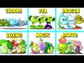 PVZ 2 - Random 12 Team 3 Plants Normal Attack Vs 3 Team Zombies - Who Will WIn?