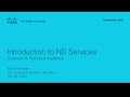 Introduction to Nexus Dashboard Services