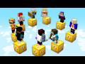 12 YOUTUBERS em um CUBÃO DE LUCKY BLOCK 