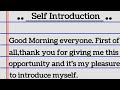 Self Introduction in English - Simple and effective ways to introduce yourself in English