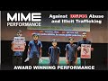 mime performance - award winning - against  DRUGS abuse - say no to drugs - best mime ever - 💉