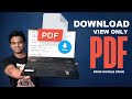 Download View Only PDF files from Google Drive | Chrome pdf viewer settings 2022