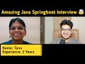 Java Spring Boot 2 Years Interview Experience