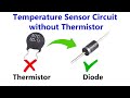 How to Make Temperature Sensor Circuit without Thermistor