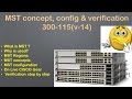 MST concept, configuration \u0026 verification 300-115 (v-14)